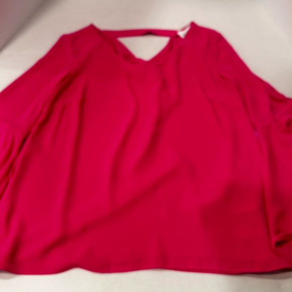 Joseph Ribkoff Hot Pink Ruffle‎ Sleeve Blouse Size 6 - Picture 5 of 15